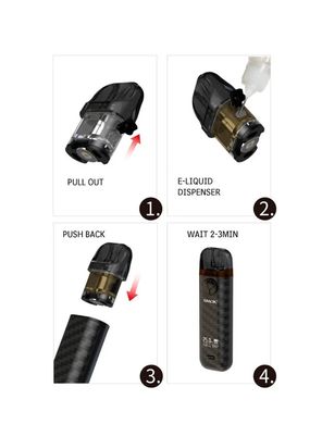 POD система Smok Novo 4 Kit BLACK CARBON FIBER