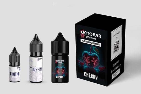 Солевая жидкость Octobar Cherry ice 30 мл / 0 мг