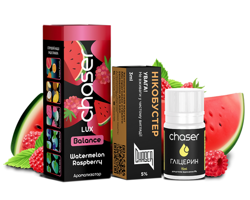 Chaser Nicotine Free Watermelon Raspberry LUX (30 мл / 0 мг)